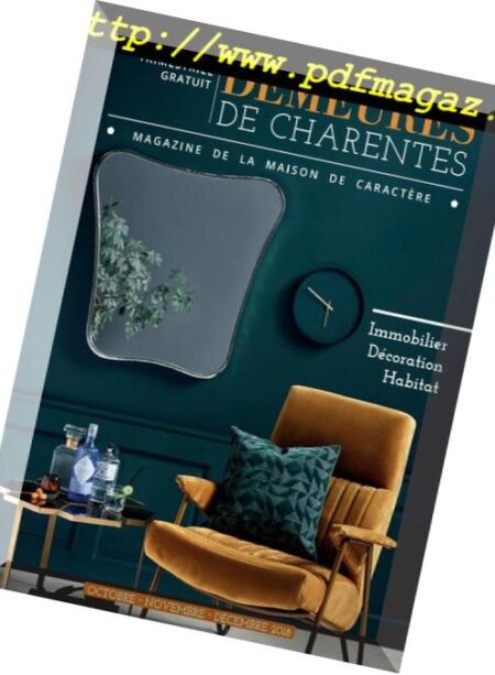 Demeures de Charentes – Octobre-Decembre 2018 Cover