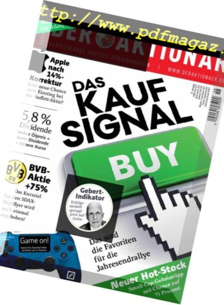 Der Aktionar – 09 November 2018 Cover
