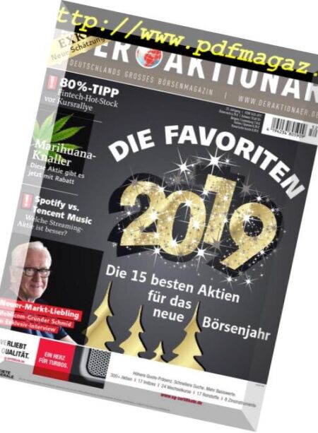 Der Aktionar – 20 Dezember 2018 Cover