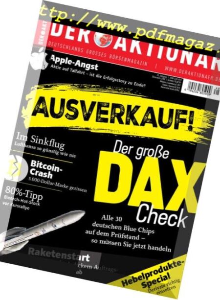Der Aktionar – 23 November 2018 Cover