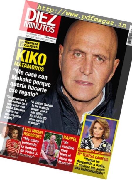 Diez minutos – 05 diciembre 2018 Cover