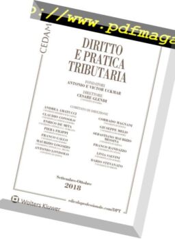 Diritto e Pratica Tributaria – Settembre-Ottobre 2018