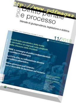 Diritto Penale e Processo – Novembre 2018