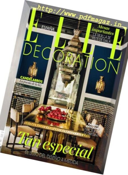Elle Decoration Espana – diciembre 2018 Cover