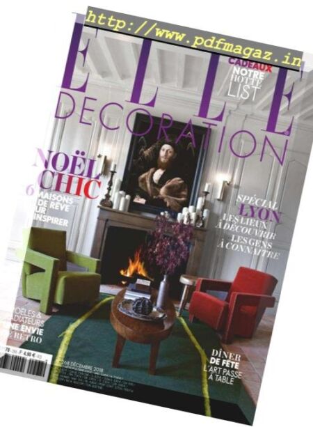 Elle Decoration France – decembre 2018 Cover