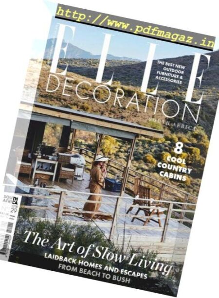 Elle Decoration South Africa – November 2018 Cover