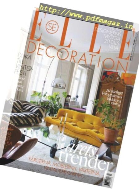 Elle Decoration Sweden – January 2019 Cover