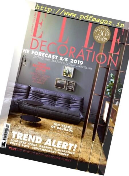 Elle Decoration UK – February 2019 Cover