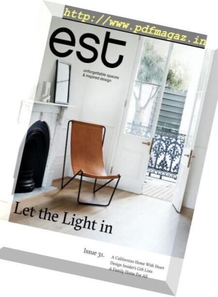 Est Magazine – Issue 31, 2018 Cover