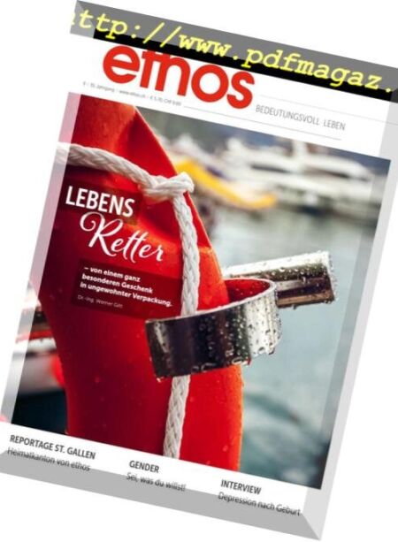 Ethos – November 2018 Cover