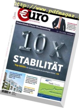 Euro am Sonntag – 17 November 2018