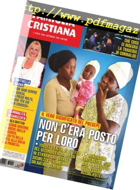 Famiglia Cristiana – 16 Dicembre 2018 Cover