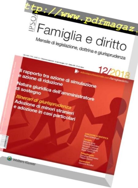 Famiglia e Diritto – Dicembre 2018 Cover