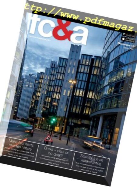 FC&AFuture Constructor & Architect – December 2018 Cover