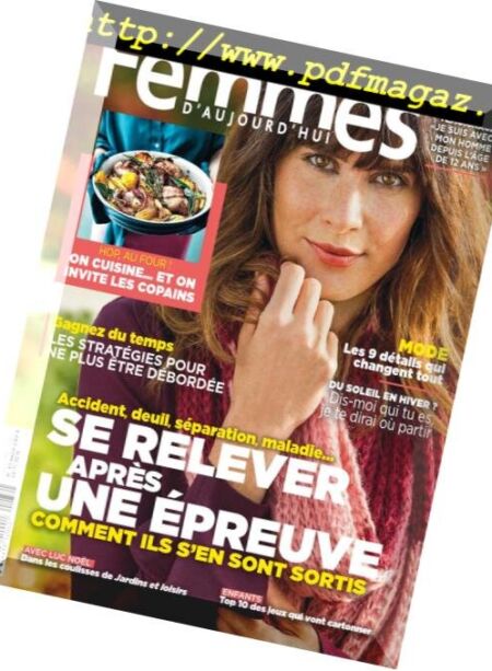 Femmes D’Aujourd’Hui – 22 Novembre 2018 Cover