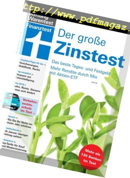 Finanztest – Januar 2019 Cover