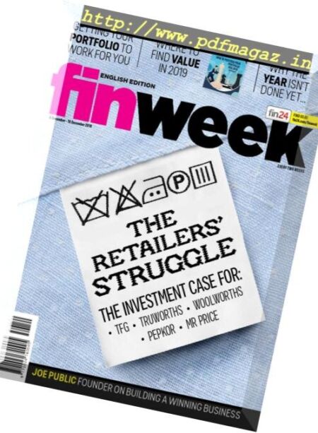 Finweek English Edition – December 06, 2018 Cover