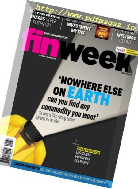 Finweek English Edition – October 25, 2018 Cover