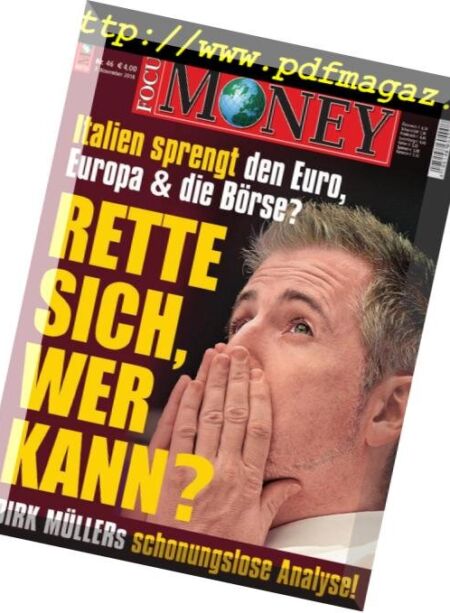 Focus Money – 7 November 2018 Cover