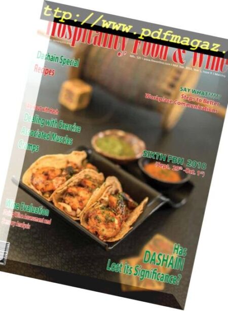 Food & Wine Nepal – September 2018 Cover