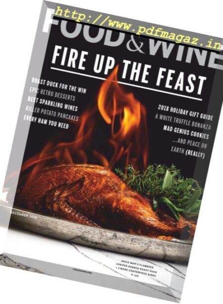 Food & Wine USA – December 2018 Cover