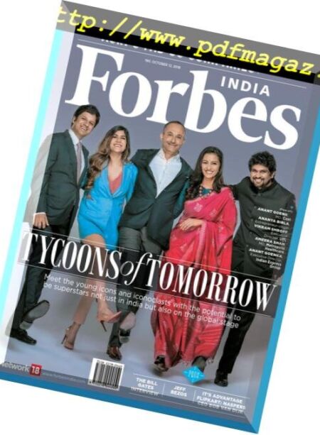 Forbes India – 12 October 2018 Cover