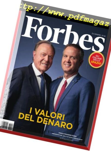 Forbes Italia – Dicembre 2018 Cover