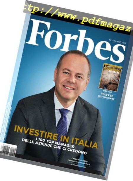 Forbes Italia – Novembre 2018 Cover