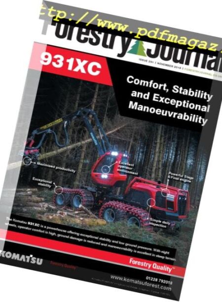 Forestry Journal – November 2018 Cover