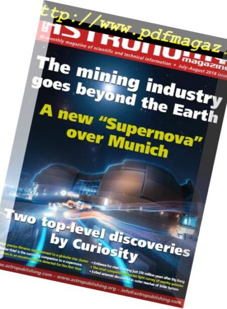 Free Astronomy Magazine – July-August 2018 Cover