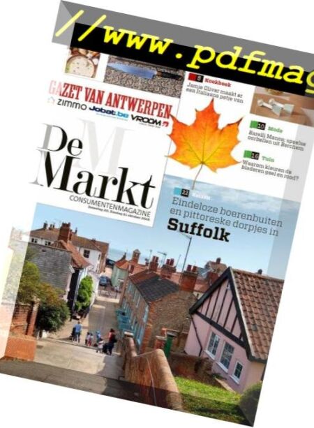 Gazet van Antwerpen De Markt – 20 oktober 2018 Cover