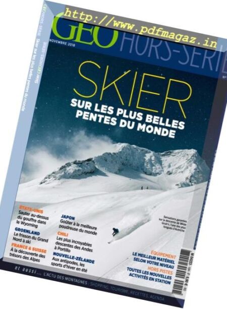 GEO – Hors-Serie Skier – Novembre 2018 Cover