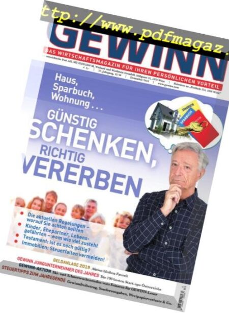 Gewinn – Dezember 2018 Cover