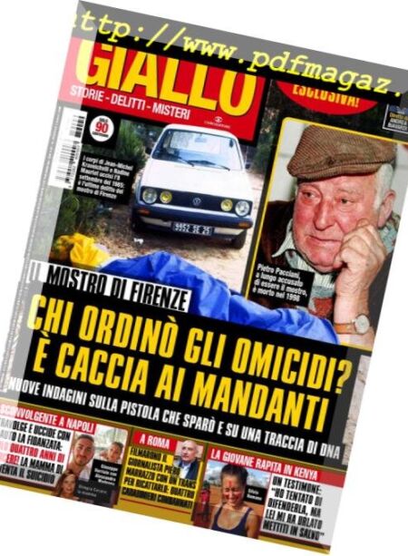 Giallo – 12 Dicembre 2018 Cover