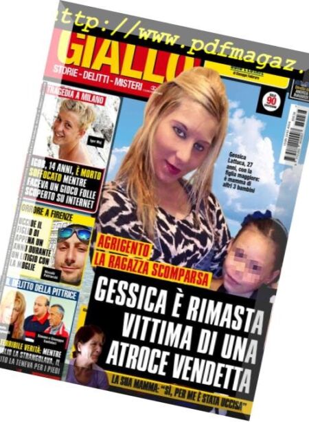 Giallo – 26 Settembre 2018 Cover