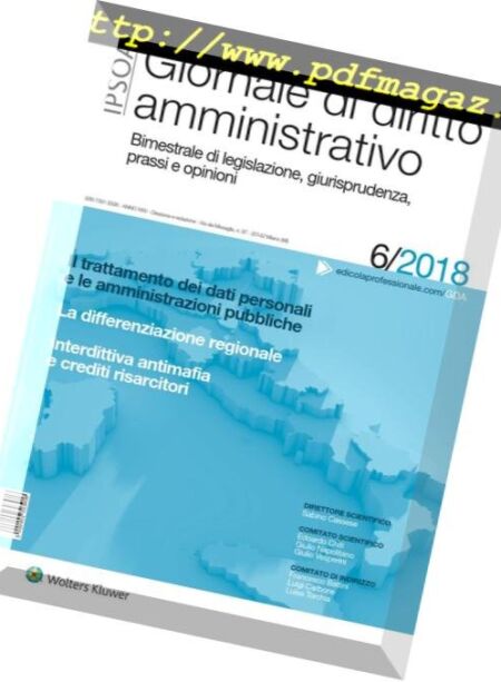 Giornale di diritto amministrativo – Dicembre 2018 Cover