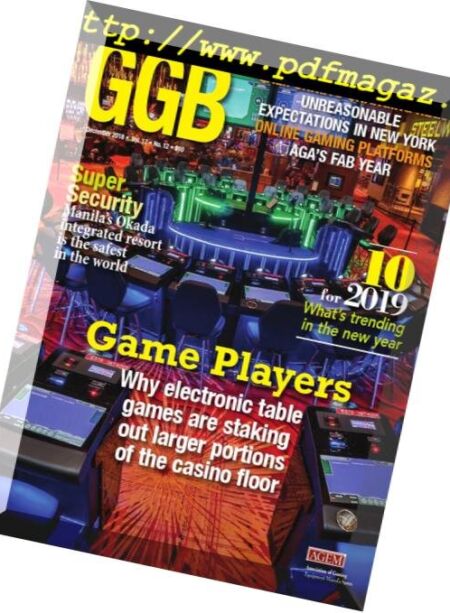 Global Gaming Business – December 2018 Cover