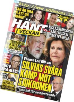 Hant i Veckan – 05 december 2018