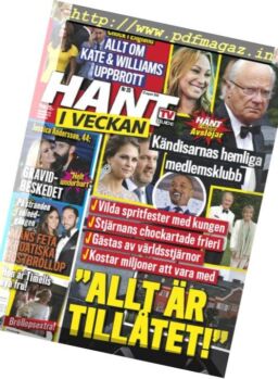 Hant i Veckan – 22 augusti 2018
