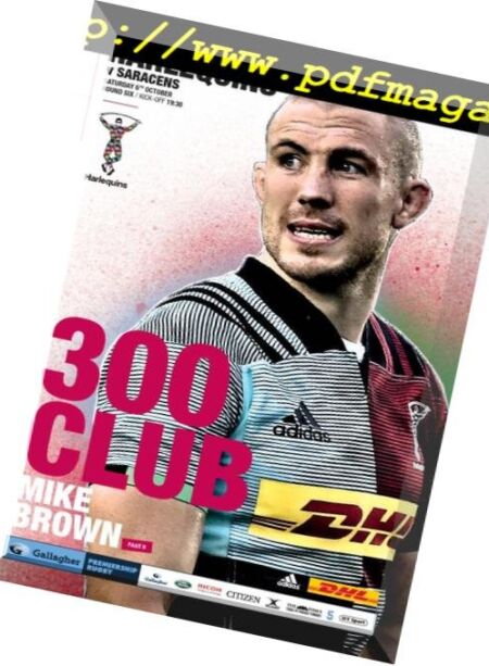Harlequins – 01 October 2018 Cover