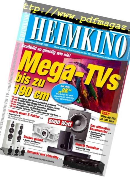 Heimkino – Dezember 2018 – Januar 2019 Cover