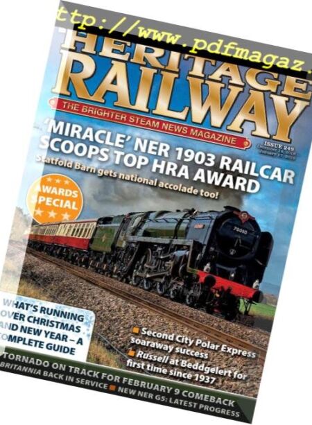Heritage Railway – December 14, 2018 Cover