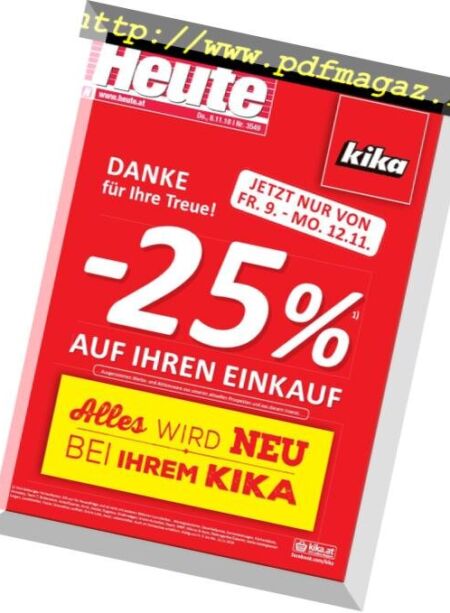 Heute – November 2018 Cover