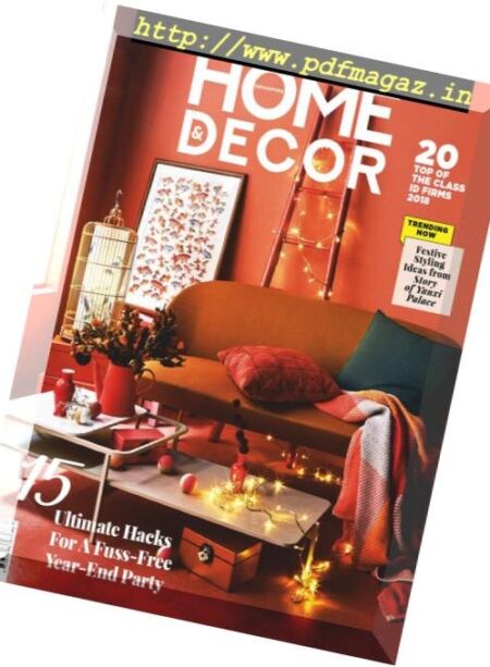 Home & Decor – December 2018 Cover