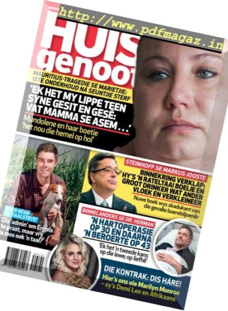Huisgenoot – 06 Desember 2018 Cover