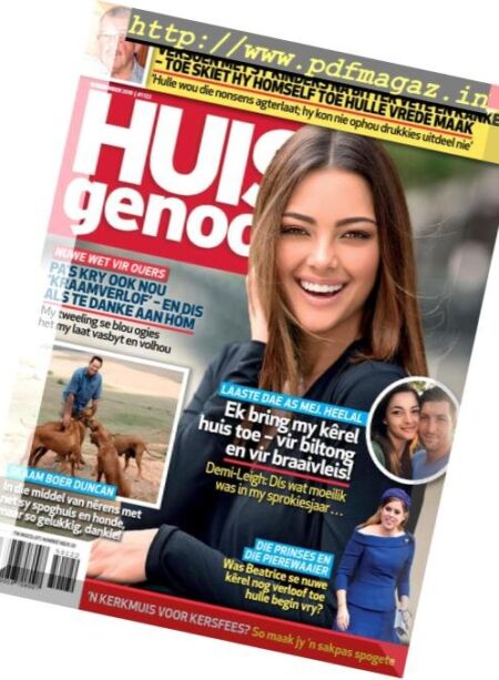 Huisgenoot – 13 Desember 2018 Cover