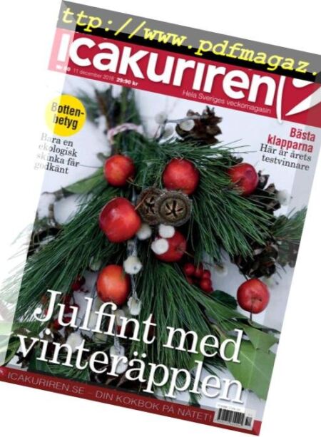 Icakuriren – 11 december 2018 Cover