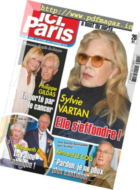 Ici Paris – 31 octobre 2018 Cover