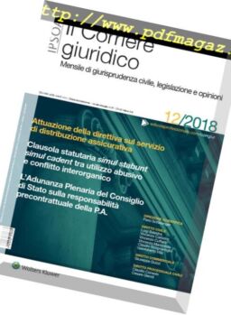 Il Corriere Giuridico – Dicembre 2018