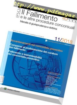 Il Fallimento – Novembre 2018